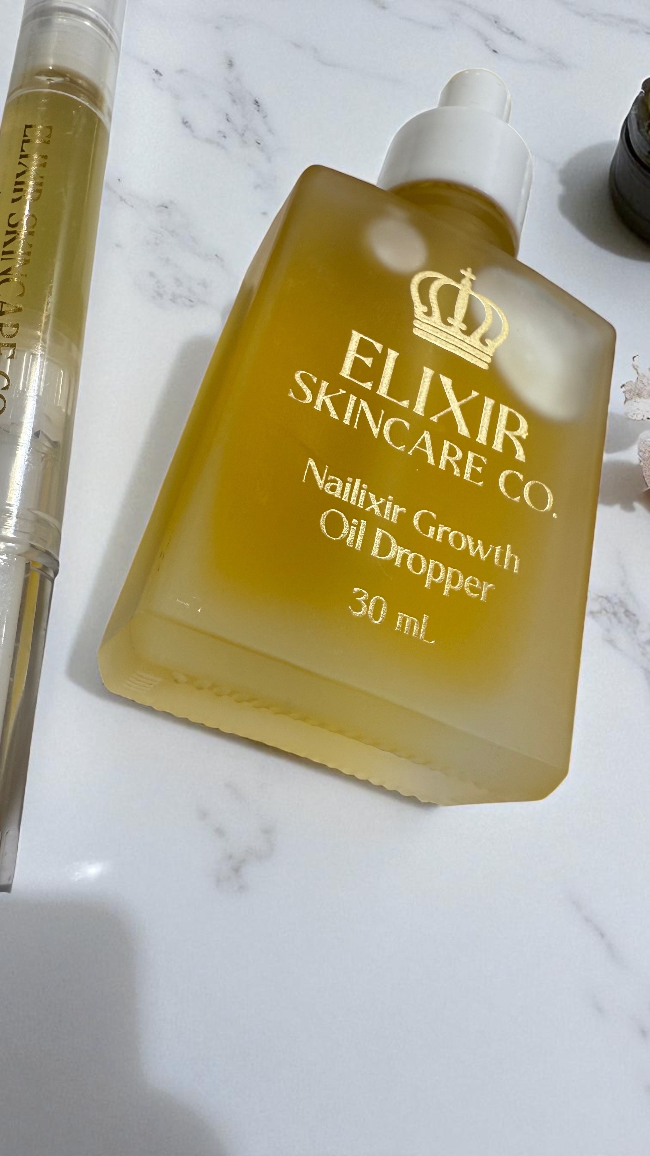 Nailixir Starter Set – Dropper + Pen | Plant-Based Cuticle Oil Duo